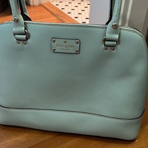 Kate Spade mint green shoulder hand bag tote purse